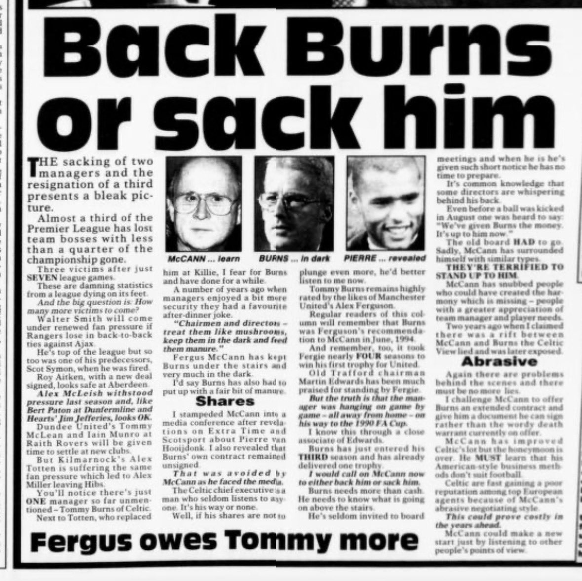 MyPersonal90s's tweet photo. Oct 6, 1996 | @SundayMailSport https://t.co/mn9lqSCj2m