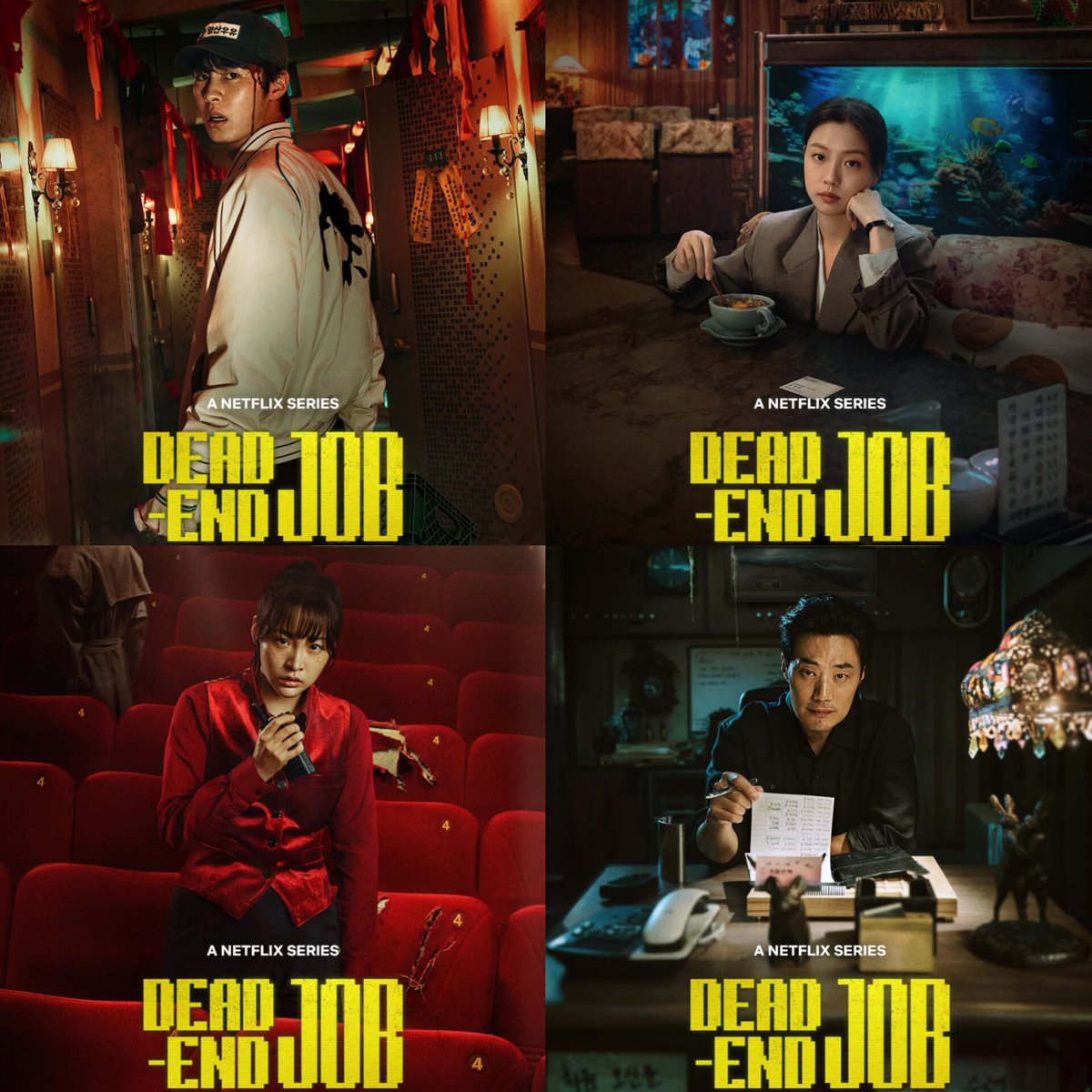 dramaguideline's tweet photo. Netflix has unveiled new character posters for ”Dead-End Job", starring Lee Jae-wook, Go Min-si, Kim Min-ha, and Lee Hee-jun. What starts as a lucrative gig may lead them somewhere they never expected.

📅 October 30, only on Netflix.

#DeadEndJob #LeeJaeWook #GoMinSi https://t.co/YPl5e9KE0Q