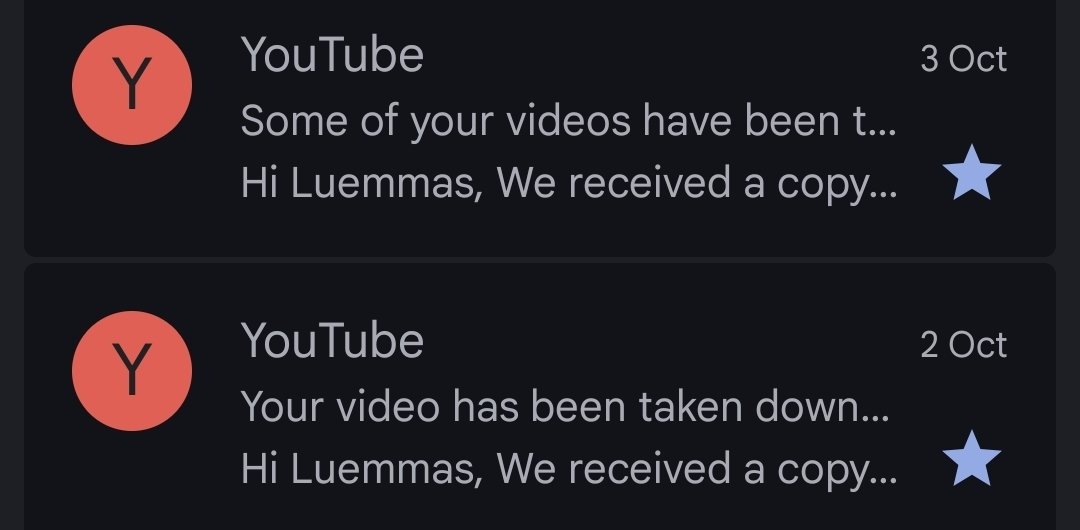 Saammuel's tweet photo. Recently I received 2 false copyright strikes on almost 3 year old short content by the 13 Million subscriber Roblox channel VuxVux (@VuxVux). Whilst the content was  commentary short slop, it was fair use. I reached out to him on Instagram and in emails to attempt to resolve the matter and was blocked & ignored. 2 other smaller creators (Trivodex and MaskFor1) have also been falsely struck by VuxVux in the past week. One of these creators, Trivodex, has had his reply hidden and been blocked after calling him out for this.