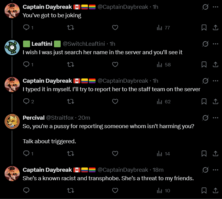 MiiaTzu's tweet photo. This is truly showing people's true colors - literally just existing is making these people upset. A threat to your friends? Are you kidding me? https://t.co/gh0nkZVLE2