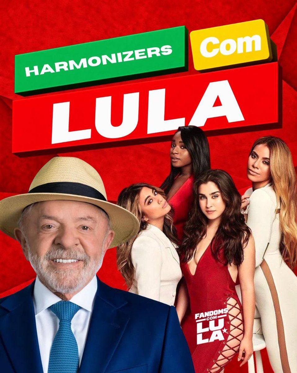 5HBrasil's tweet photo. FAZ O L HARMONIZERS! Nós estamos do lado da democracia, é LULA no segundo turno. ⭐️♥️ #FandomsComLula https://t.co/VF5V7MHc0g