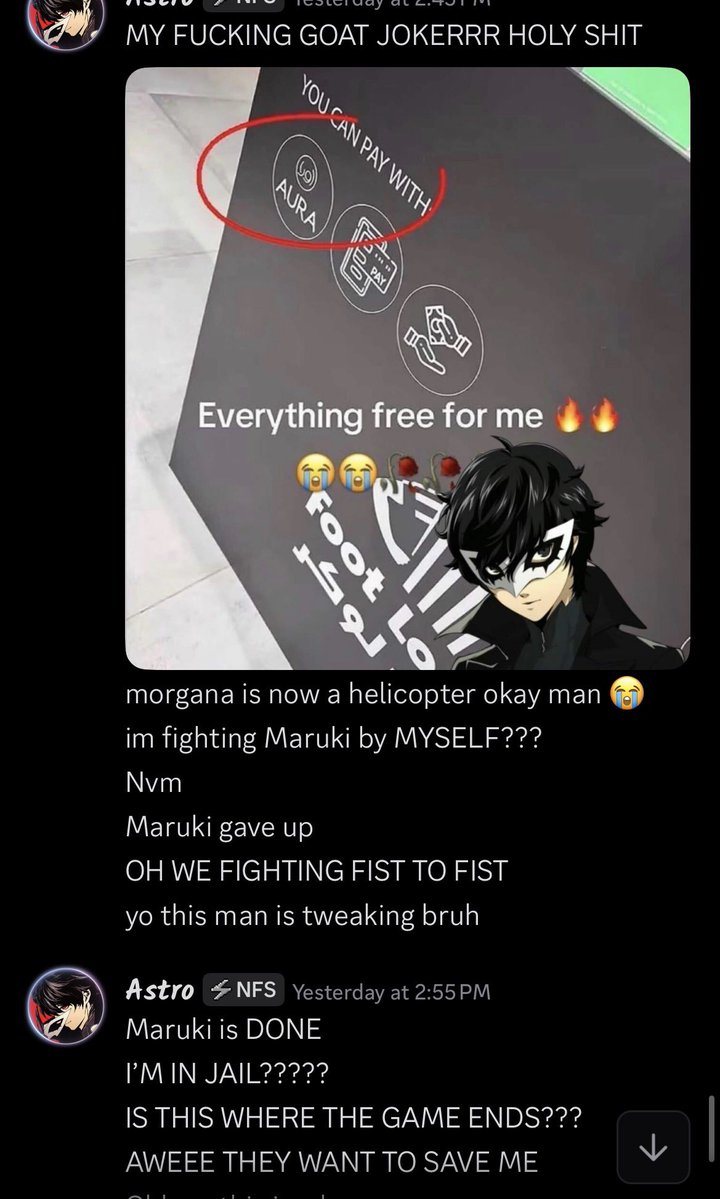 KyoKisho's tweet photo. Live posting my Persona 5 playthrough is so funny https://t.co/hZKrNF5qhc