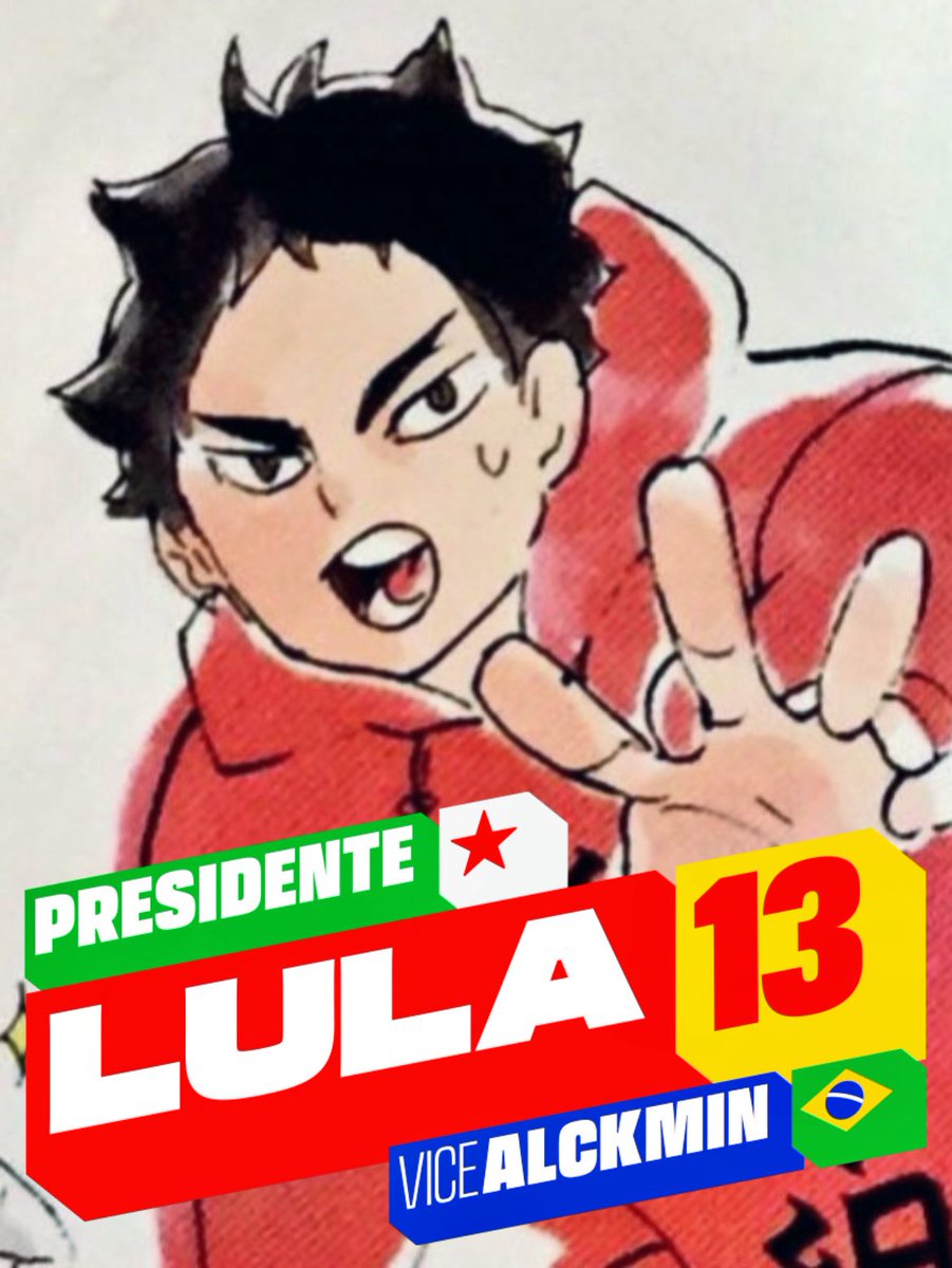 acervodoakaashi's tweet photo. @ErikakHilton SEGUNDO TURNO É LULA
#FandomsComLula
#HaikyuuComLula https://t.co/yEc8DqWm7O