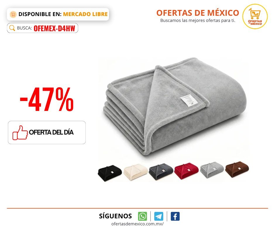 ofertasdemx's tweet photo. 🔥 (-47%) Cobertor de Frazada Ligera Matrimonial URURI Hotelero, Suave y Cálida en Gris Claro

👉🏽 Ver: https://t.co/Z6t7LGb9lG
🔎 Búscalo con este ID: OFEMEX-D4HW

🟢 Precio Actual: $157.00 🔴 Precio de lista: $298.00

#ofertadeldia #mercadolibre #ofertasdemexico https://t.co/i0d50vqIES