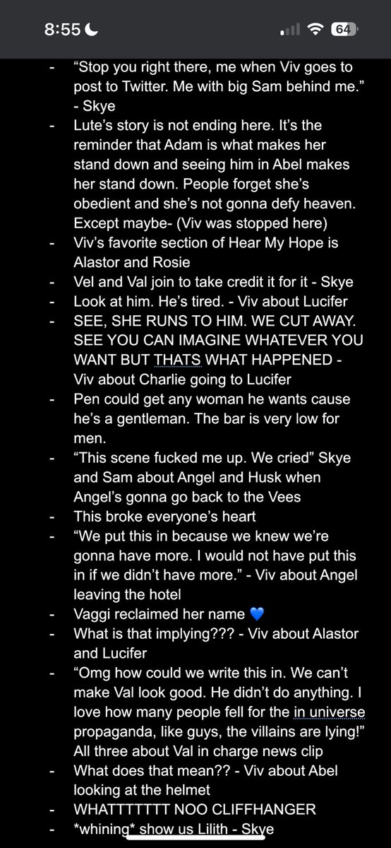 Vomoltron's tweet photo. EPISODE EIGHT FINALE

I did my best to get everything but I was live typing without pausing. BE MINDFUL BEFORE NEGATIVITY AND ASSUMPTIONS THAT WHAT IS HERE IS TEXT AND THERE IS NO TONE OVER TEXT. I did my best to provide context to everything. This is not ALL COMMENTARY. https://t.co/G623r5PU6j