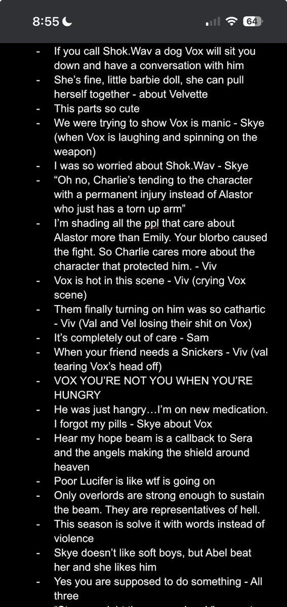 Vomoltron's tweet photo. EPISODE EIGHT FINALE

I did my best to get everything but I was live typing without pausing. BE MINDFUL BEFORE NEGATIVITY AND ASSUMPTIONS THAT WHAT IS HERE IS TEXT AND THERE IS NO TONE OVER TEXT. I did my best to provide context to everything. This is not ALL COMMENTARY. https://t.co/G623r5PU6j