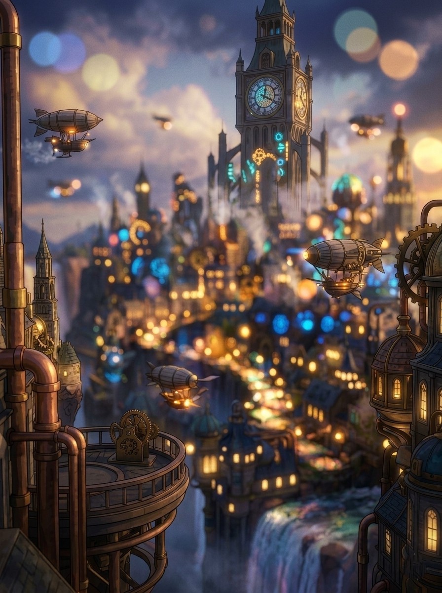 k_ChapoNova's tweet photo. #mimiめる
お題は【ぼやけ】の風景・背景イラスト！
含めるプロンプトは【Blur と Bokeh】

～蒸気の都～

#AIart https://t.co/yHWkJdIBRQ