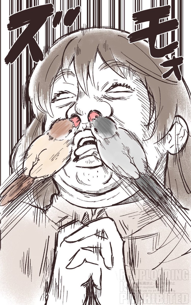 sinamomomomo's tweet photo. （再掲）文鳥あるある漫画

文鳥ちゃんが2羽に
幸せも2倍になっちゃった♡ https://t.co/mueJh6WDP1