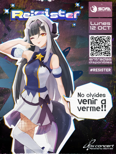 Sachigami_'s tweet photo. 🐳Tu orquita vtuber de confianza en el SOFA-!💜

╰──➤ ¡Es real! Mi primera convención fuera de México(˶˃ ᵕ ˂˶) .ᐟ.ᐟ Me llena el corazón de alegría cantar para ustedes y poder conocer a toda la comunidad colombiana🇨🇴

No te pierdas este Lunes 12 de Octubre a la 1 pm el GRAN concierto 2D de #RESISTER  y después pasa a saludarme en el M&G a las 4:10 pm ✨

Prometo que haré bailar tu corazón al compás de mi voz, así que ve a gritar mi nombre super fuerte-!💕

╰──➤Y si gustas, me encantaría recibir una cartita o dibujo hecho por ti~ me harías la orquita más feliz de todo el océano (˶>⩊<˶) 💌

🎟️Consigue TUS BOLETOS para el SOFA aqui ⬇️