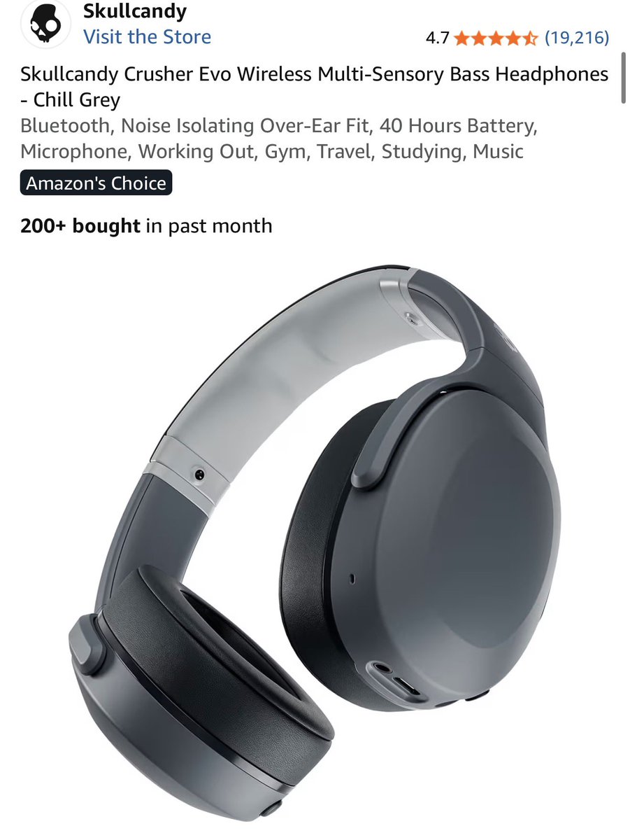 DealsWithJack's tweet photo. 🔥 🔥 $89 Skullcandy Headphones
Regularly $209

https://t.co/UTleETgYp1 https://t.co/2Ng1GNIWVs