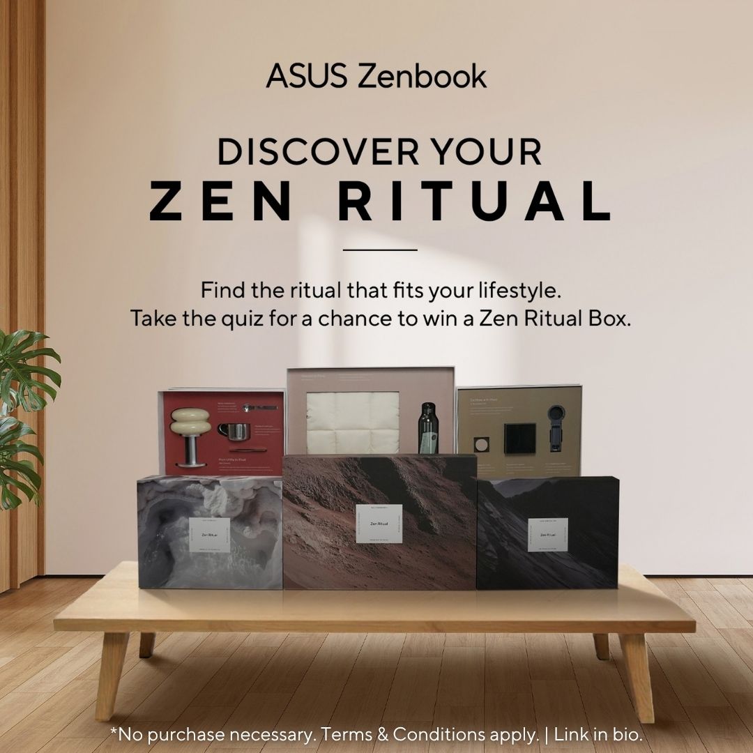 ASUSUSA's tweet photo. This week's Zen Ritual winner has been found. 🧘
They took the quiz, discovered their #ZenRitual and just unlocked the special Zen Ritual boxes.
Haven't taken it yet? Find your Zen Ritual | Join here https://t.co/87dtHXBhOc for a chance to win next week.
#ASUSZenbook #FeelZen https://t.co/hRH0aEJRM9