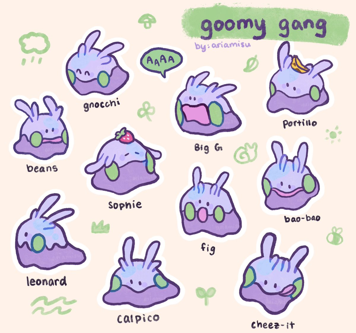ariamisu's tweet photo. my fav genre of pkmn is little guy https://t.co/4punaUd80Z