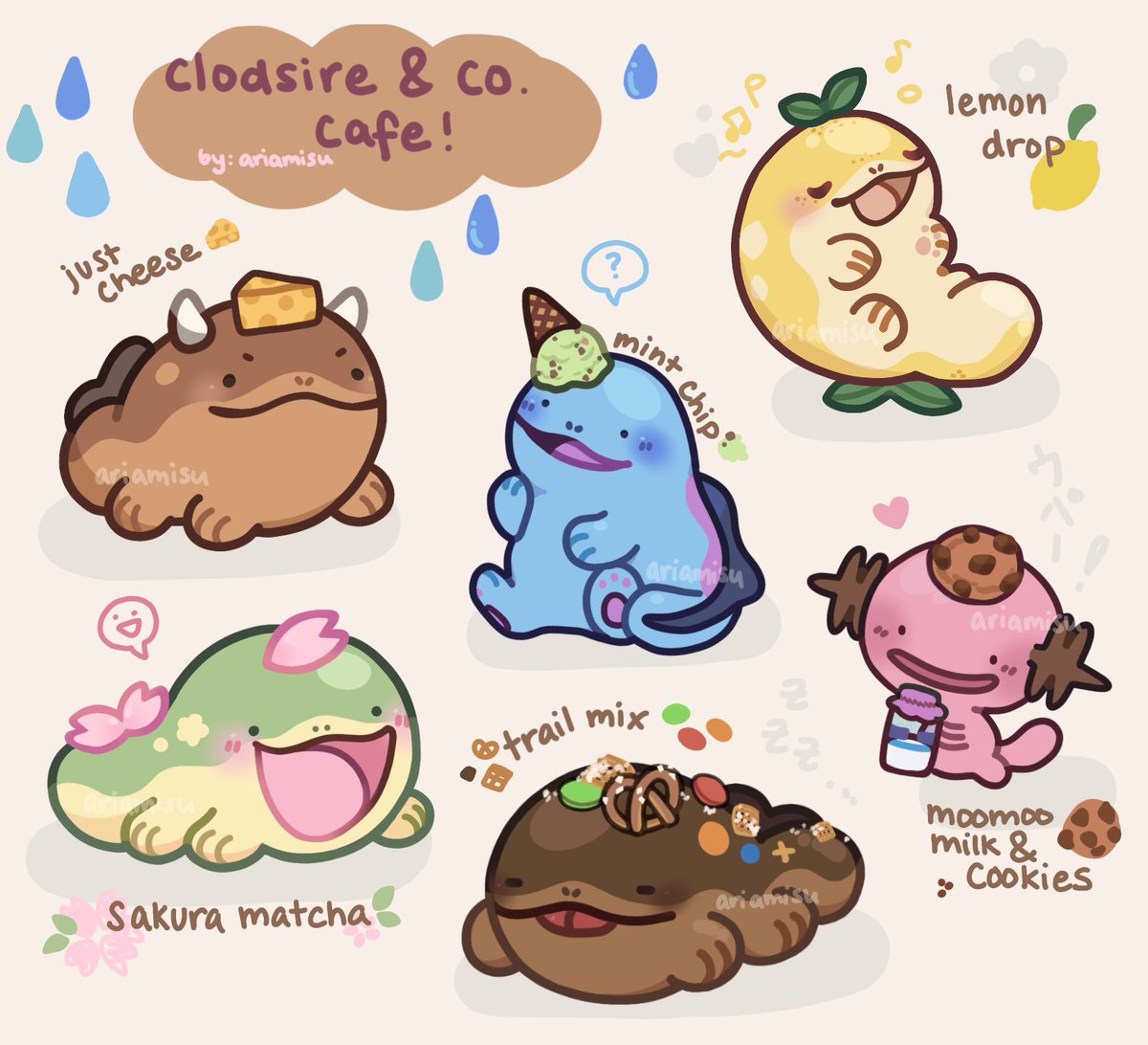 ariamisu's tweet photo. my fav genre of pkmn is little guy https://t.co/4punaUd80Z