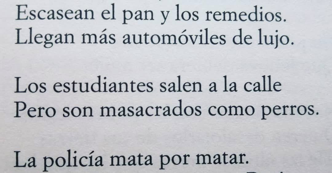 diegosalher's tweet photo. Fragmento "Noticiario 1957", Nicanor Parra.

Se vienen cositas en la patria milagro… https://t.co/J5klFQgFEZ