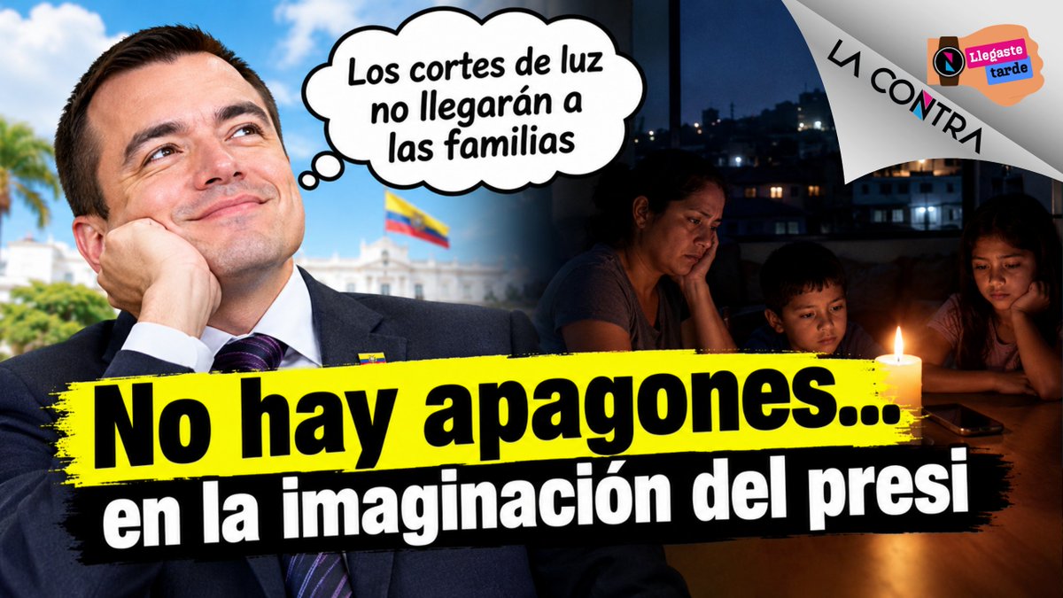 LaContraEc's tweet photo. #EnVivo🔴| Mientras el presi fantasea con que no habrá cortes de energía, en la Alborada de Guayaquil las familias reportan más de 24 horas se apagones. Otros sectores también han sufrido cortes. 

💠Analizamos las elecciones en Brasil junto a @LAltamiranoJ.

Si #LlegasteTarde, únete: https://t.co/3lMIYuY9Jb