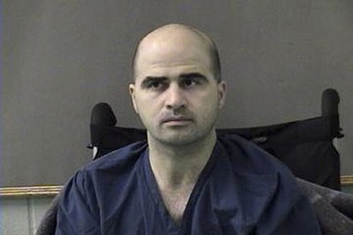Breaking911's tweet photo. BREAKING: President Trump has approved the execution of Nidal Hasan by an Army firing squad for killing 13 people and wounding 32 in the 2009 Fort Hood attack. https://t.co/p9Pr5zvyym