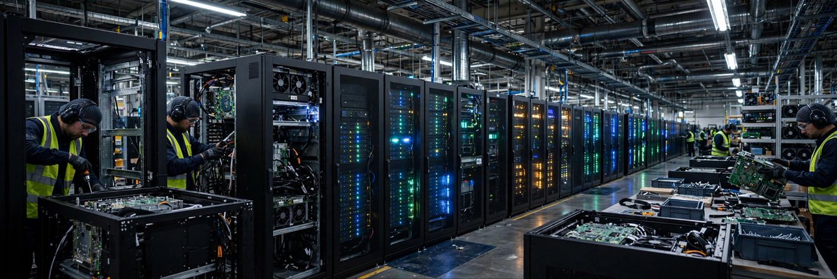chiyanling_x's tweet photo. Foxconn's Q3 revenue jumped 47% to $95.4B, beating estimates. September hit NT$1T.

The driver was AI servers, not iPhones.

Foxconn swapped Apple cycles for Nvidia cycles. The risk didn't disappear, it just changed names.

AI buildout looks real. But can demand keep compounding? https://t.co/0rnrD6Woxc