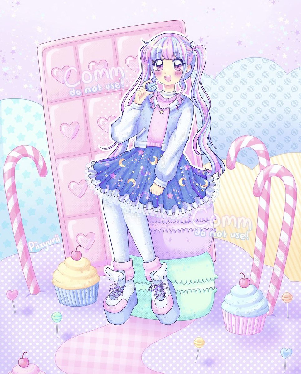piixyurii's tweet photo. Ohayo everyone I like to draw kawaii anime girls and yume kawaii fashion especially fairy kei and my commissions are OPEN check out my vgen… or dm… Arigato (I am almost 19 and SCARED of my jp haul tariff bill) https://t.co/m7UcQokEvi