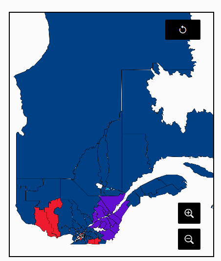 Martyupnorth's tweet photo. The results of the Quebec provincial election are fascination.

Montreal went Liberal.

Quebec City and area went Conservative.

The rest of the province went Parti Quebecois.

The rural population won the election.

How cool is that? https://t.co/DnSbHCcVVM