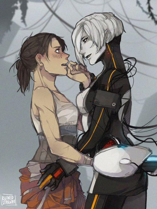 Sal_Predebut's tweet photo. some portal 2 glados x chell chelldos art for you yuri lovers https://t.co/unp29zJ97v
