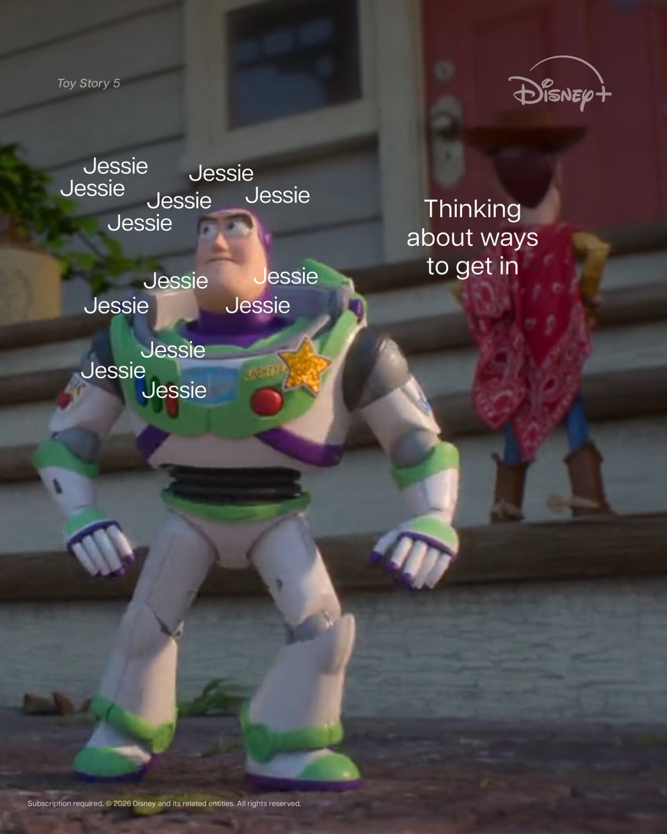 DisneyPlusMY's tweet photo. Saving the gang can wait… Buzz has something else on his mind. 😂

Stream #ToyStory5 on #DisneyPlusMY. https://t.co/MnI4oIL0ZP