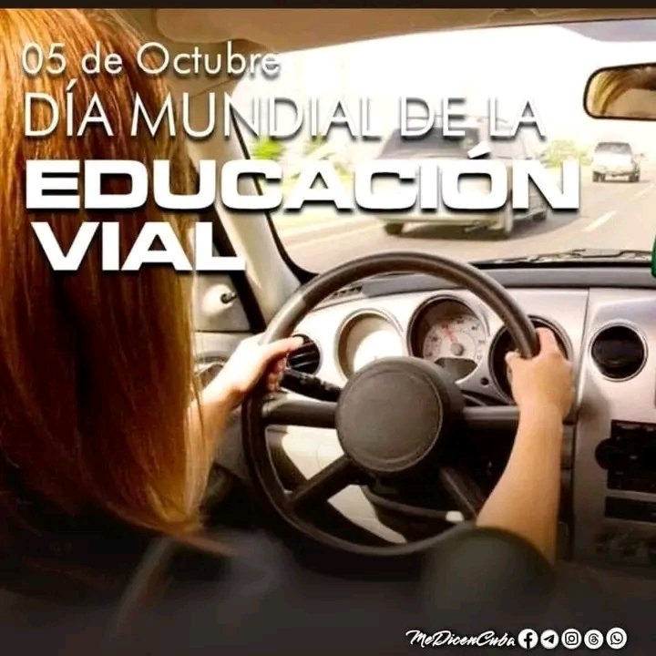 RuthTransp's tweet photo. 🚦En el Día Mundial de la Educación Vial, recordemos que en Cuba cada paso cuenta. Respetar señales, peatones y ciclistas salva vidas. ¡La seguridad vial es tarea de todos! 

#CubaEstáFirme   
#Mayabeque 
#DPTMayabeque https://t.co/jPpFyKMlAs