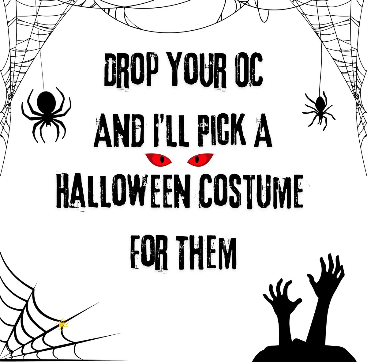 kakeguri4i5's tweet photo. Your OC. My costume pick. Let’s make it scary https://t.co/pAXk8SsdVk