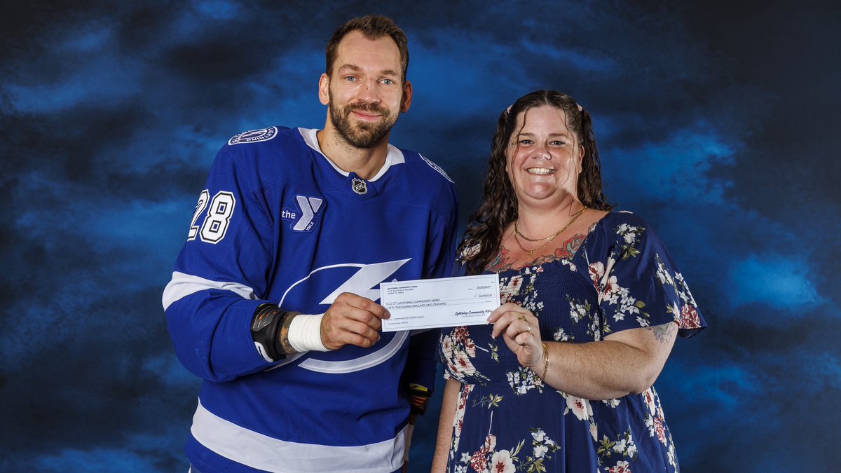 LightningFDN's tweet photo. Our 2nd Community Hero of the season is Ashley Tominus, the Executive Director of Angels Against Abuse.  Through her passion, they have been able to serve more than 400  vulnerable children each year. 
Our Community Hero Program is proudly supported @Jabil https://t.co/rzzNWuAulh