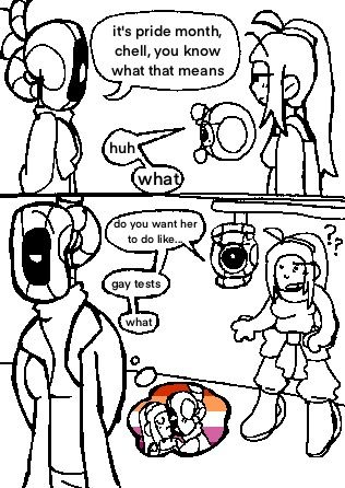 Sal_Predebut's tweet photo. some portal 2 glados x chell chelldos art for you yuri lovers https://t.co/unp29zJ97v
