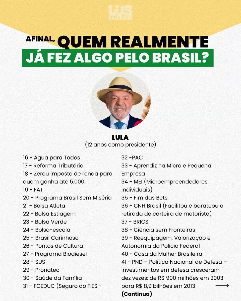 sunoodeco's tweet photo. Afinal, quem realmente fez algo pelo Brasil? https://t.co/Twf7UlNYBU