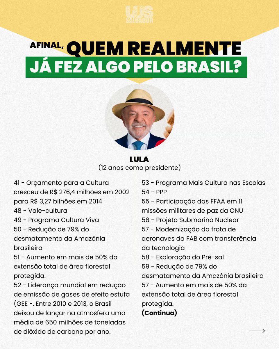 sunoodeco's tweet photo. Afinal, quem realmente fez algo pelo Brasil? https://t.co/Twf7UlNYBU