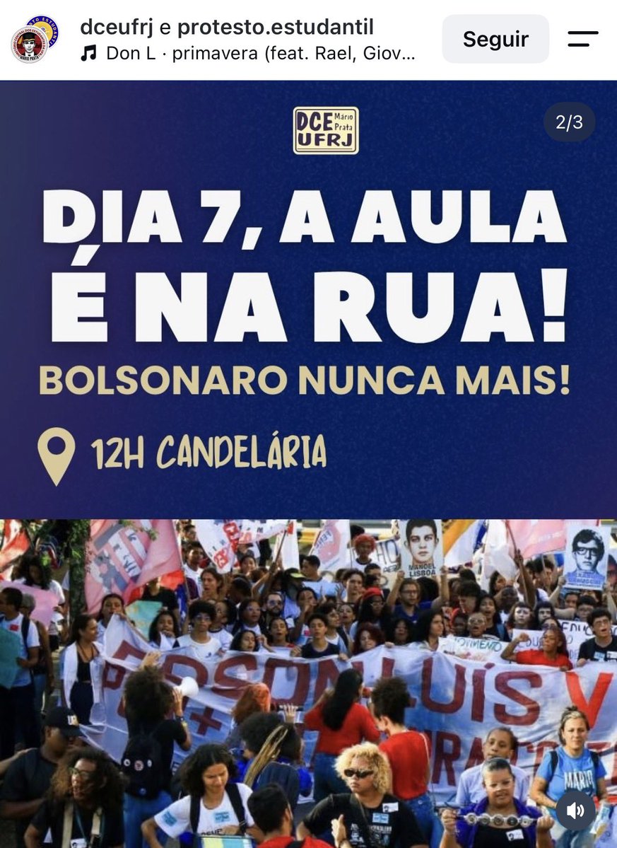 vaidesmaiar's tweet photo. O próximo ato é da UFRJ! Estudantes na rua contra o fascismo, na Candelária! Quarta, dia 7/10, às 12h!!!! https://t.co/fjvsdIq4fv