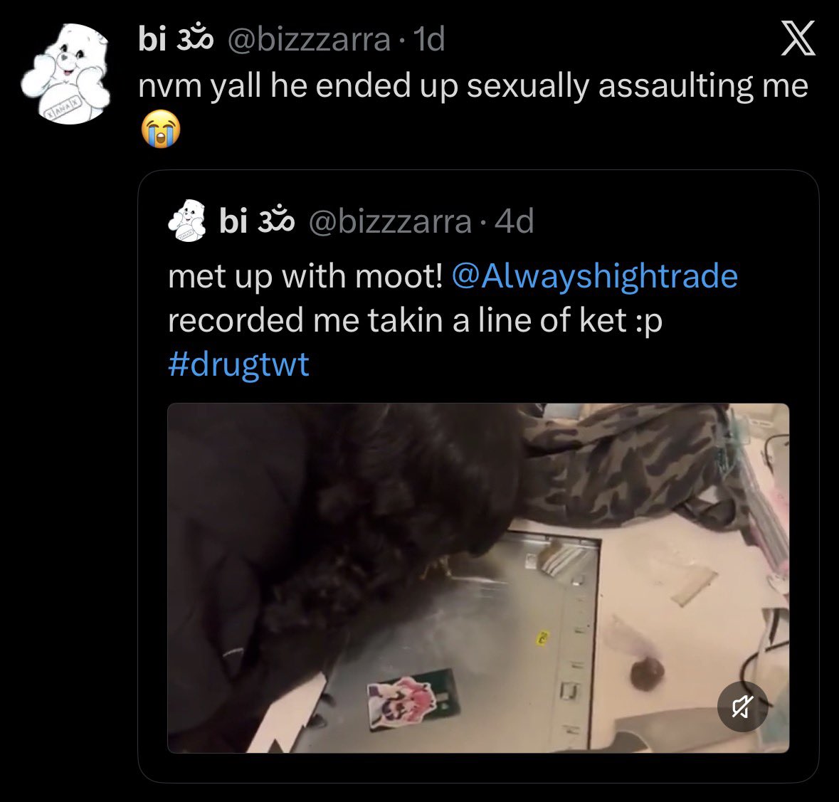postmanShmerg's tweet photo. This is the foid equivalent of Indians getting hit by trains https://t.co/ZvNjwvJ2u7