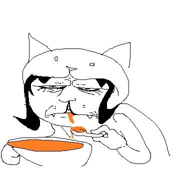 ElblarckG's tweet photo. imagine if nepeta's cat snout was a cleft lip #homestuck https://t.co/09md0rEIsP