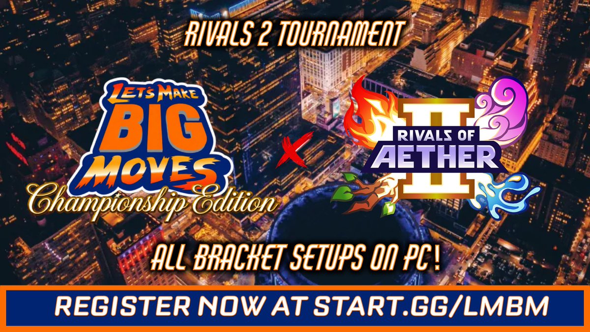 YoLetsMakeMoves's tweet photo. Gotta level up for Champ Edition😤⏫

Excited to announce that the @RivalsOfAether bracket at #LMBM will be fully on Desktop PC setups this year thanks to the homie @ChocoRainBro! 

Register to join us for a stacked event at https://t.co/dbg2dL30Cy https://t.co/HvbVRGomt6