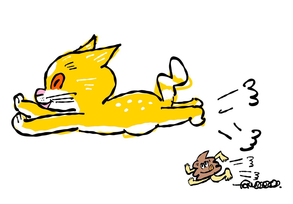 hacocolle's tweet photo. unkoDASH

#イラスト
#ねこ https://t.co/D9fij4VrEk