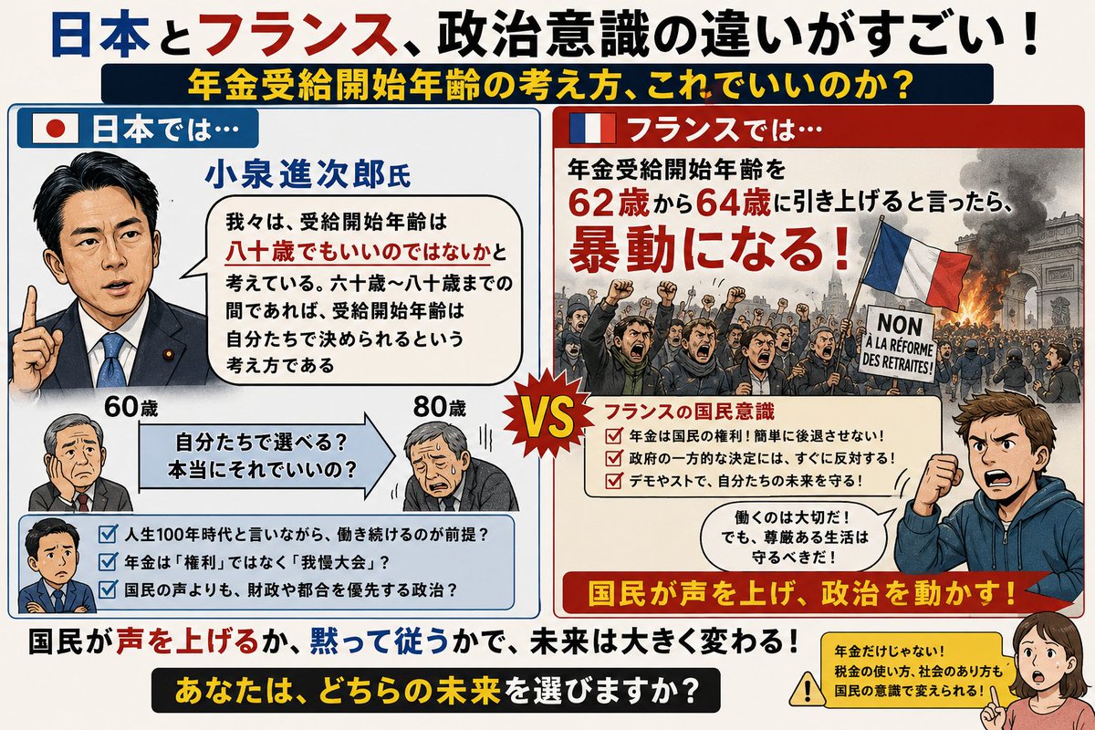 nemoto_ryosuke2's tweet photo. 日本とフランス。政治意識の違いがすごい。日本の政治家とフランスの政治家がもし入れ替わったら、日本の政治家は全員⚪︎されると思う。 https://t.co/ySOoJOT7yJ