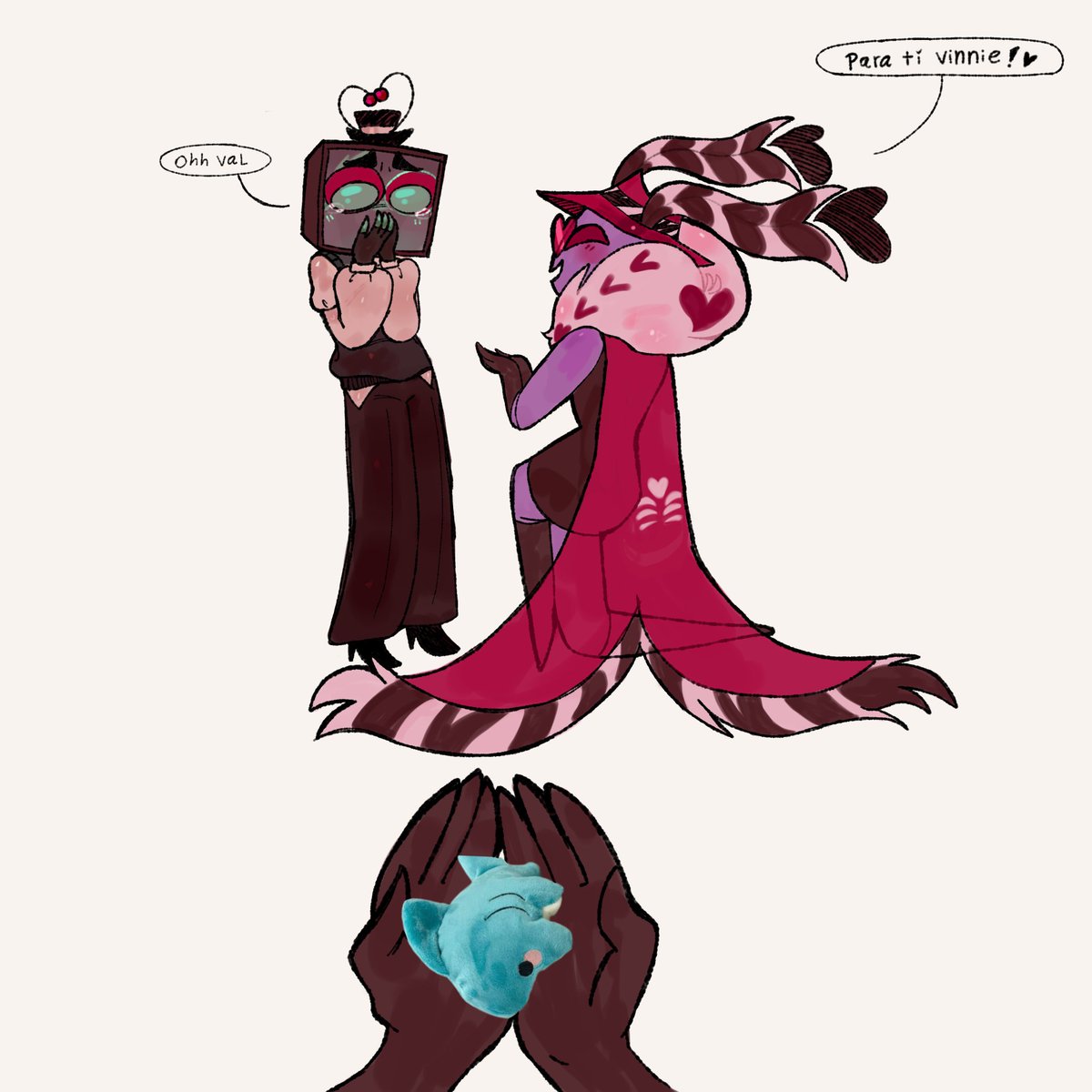 vilma_salg48353's tweet photo. Tortolos #Staticmoth #Voxval #Hazbinhotel https://t.co/Rg4CQzxsvV