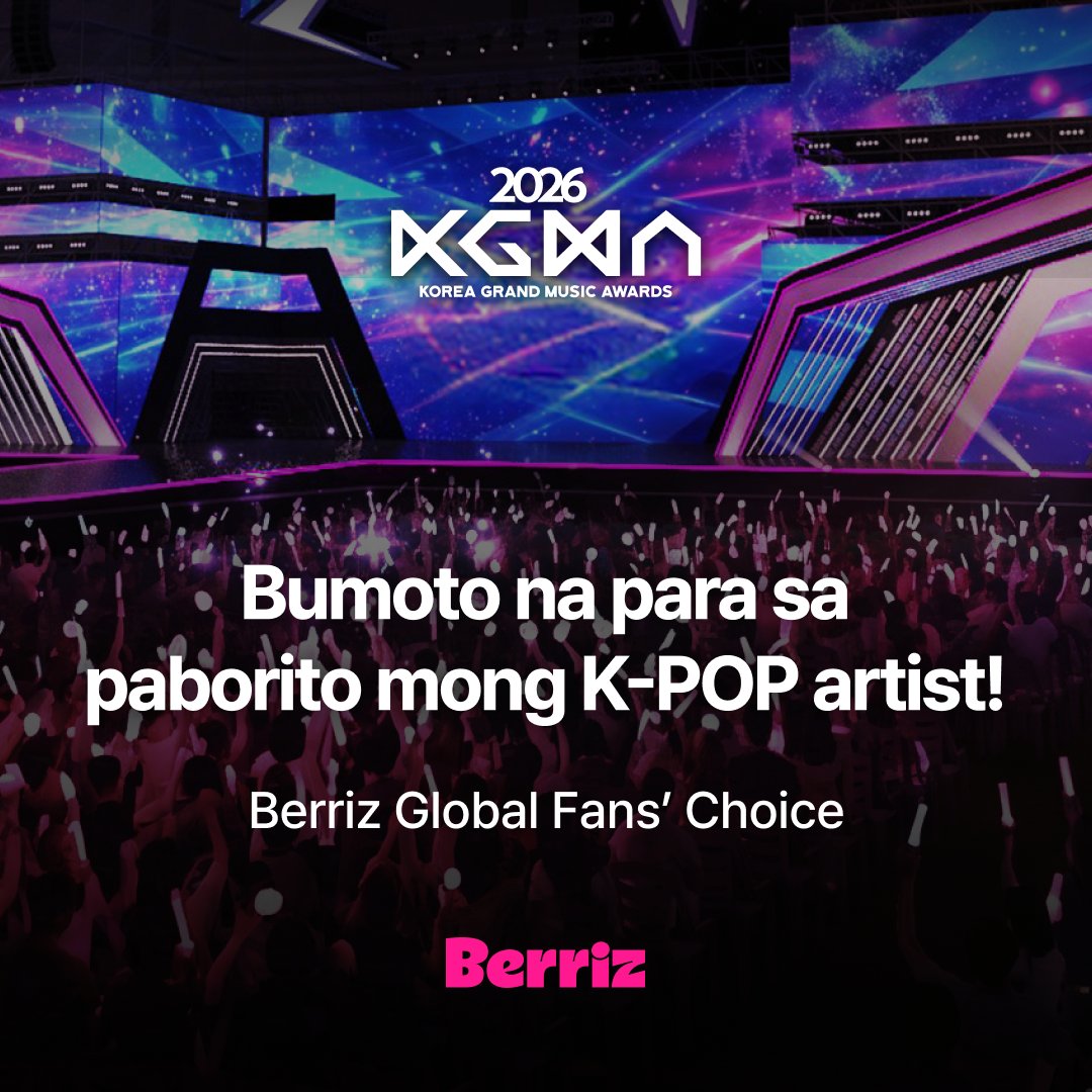 berriz_official's tweet photo. 🗳️ Vote for Your Favorite K-POP Artist Now!
🏆 2026 KOREA GRAND MUSIC AWARDS
🍒 Berriz Global Fans' Choice