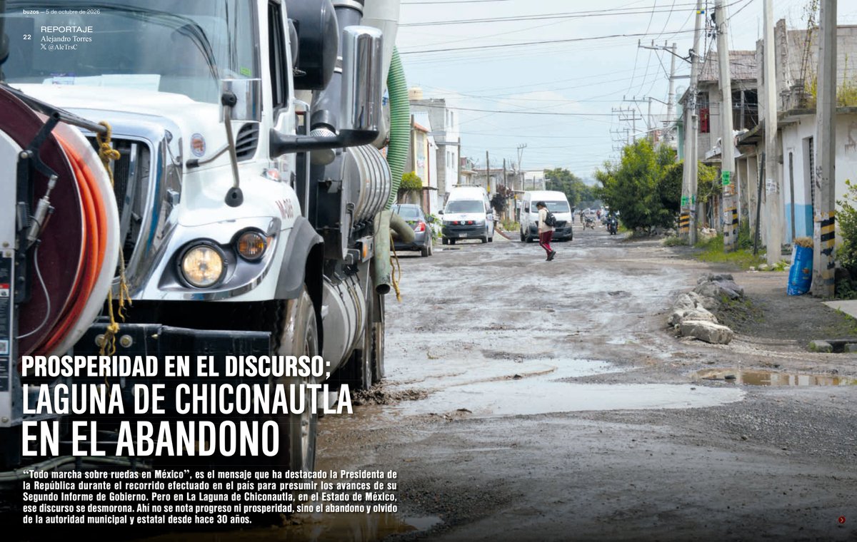 BuzosNoticias's tweet photo. 🅱️#buzos | Prosperidad en el discurso; Laguna de Chiconautla en el abandono
En La Laguna de Chiconautla no se nota progreso ni prosperidad, sino el abandono y olvido de la autoridad municipal y estatal desde hace 30 años.
Lee más: https://t.co/sa9BgTZWj2 https://t.co/m6Y9tD5NOe