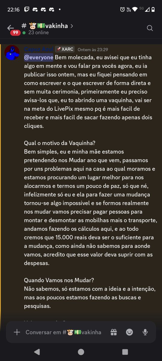 CapuzAzulEditor's tweet photo. Eu não queria recorrer a isso, mas quem puder ajudar eu serei extremamente grato, quem não puder ajudar, compartilhando a vakinha, vai tá ajudando demais. 
Link da vakinha: https://t.co/VERy2vK8Z7 https://t.co/KHr7ei3vvd