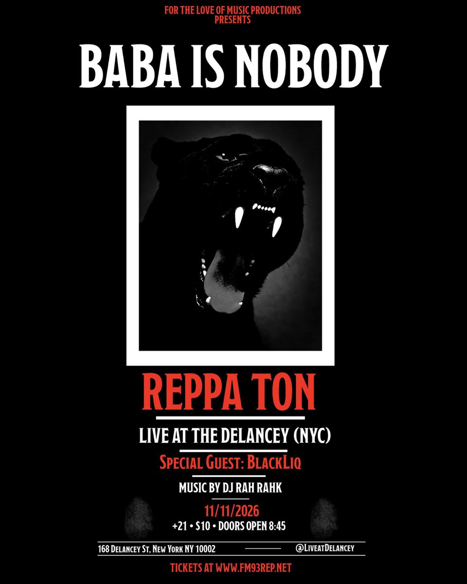 BlackLiq's tweet photo. NYC 11/11 @liveatdelancey catch me with my brothers @reppaton and @actorrogertyler It’s been a while since we all rocked together, this is gonna be a fun night. 

Here’s the link for discount adv tix:

https://t.co/4FNboobJOU

#nyc #hiphop #ftrain #rva #albundy https://t.co/STzwSqYJ05