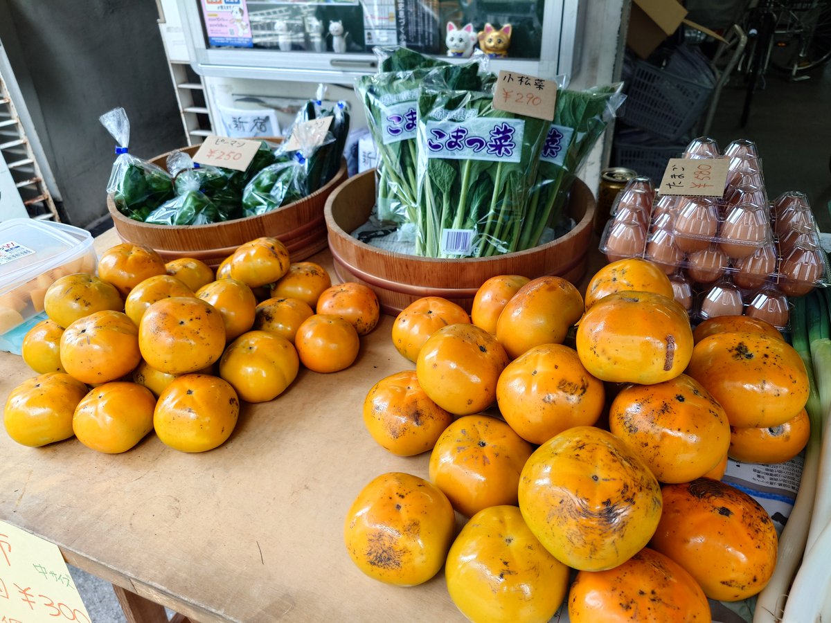 news_imada's tweet photo. 今日も店頭でお野菜を販売中✨️
柿がお買い得🉐 https://t.co/NkTTgxBRgh