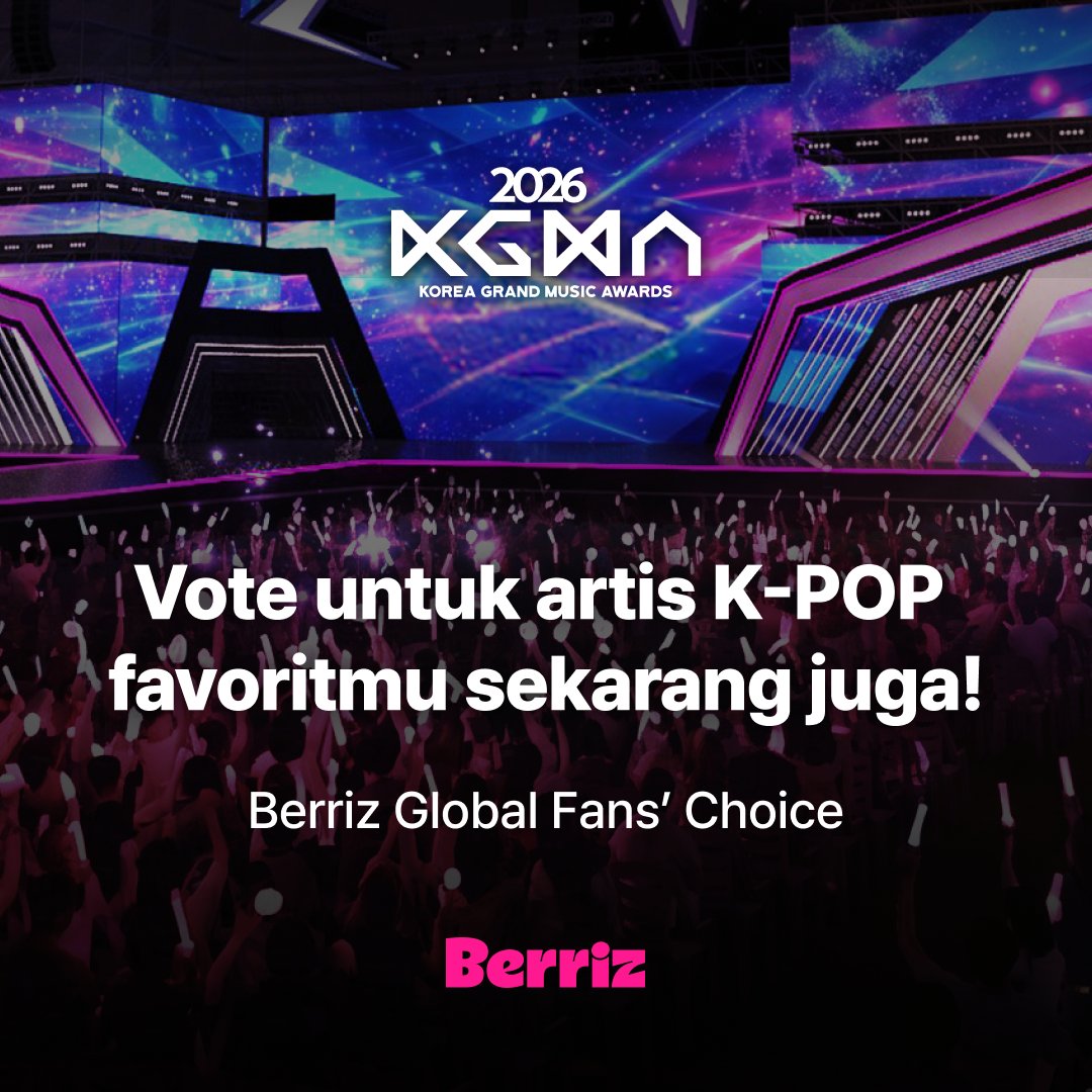 berriz_official's tweet photo. 🗳️ Vote for Your Favorite K-POP Artist Now!
🏆 2026 KOREA GRAND MUSIC AWARDS
🍒 Berriz Global Fans' Choice