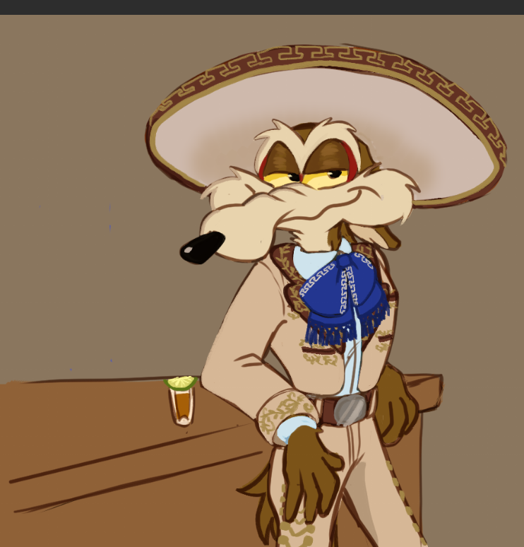Nairidian's tweet photo. Estuve pensando en Wile como charro todo el día...

#WileECoyote https://t.co/oTS6AUQRh5