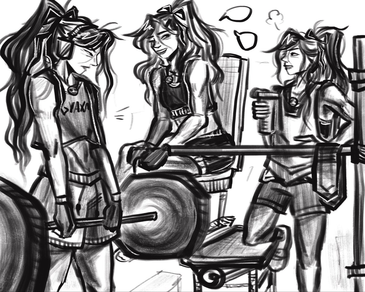 phaethoniic's tweet photo. #aceattober #aceattober26 day 5: day off 💪 athena x gym (one of my fav hc's...) https://t.co/BDrzSVgDGV