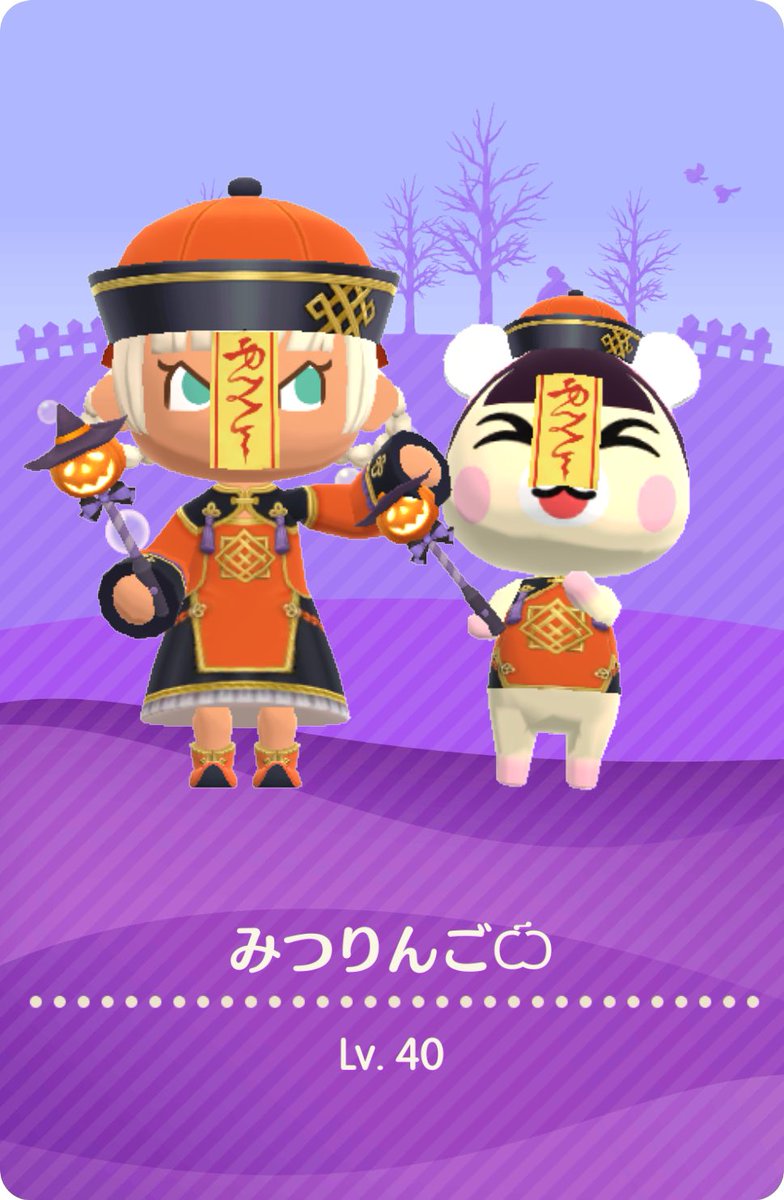 mitsu_apple1210's tweet photo. キャンパーカードをハロウィンに変更しました🎃
 #ポケ森  #ポケ森ハロウィン #キャンディ #ジャスミン https://t.co/4pvF25hbPS