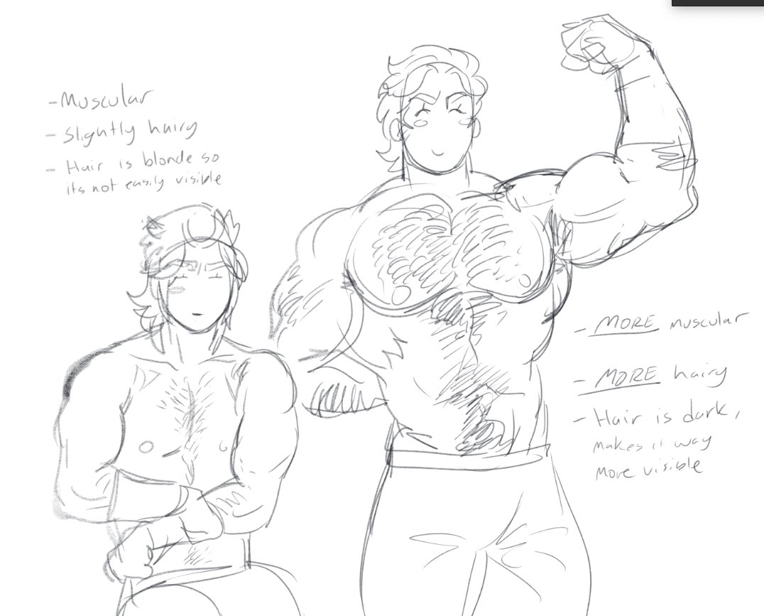 alien_bottle's tweet photo. Another doodle comparison, i made a joke a while back that Johnny is hairless but I changed my mind, its just not in as much abundance and also not that visible like Jonathan https://t.co/uJoNnZnTkI