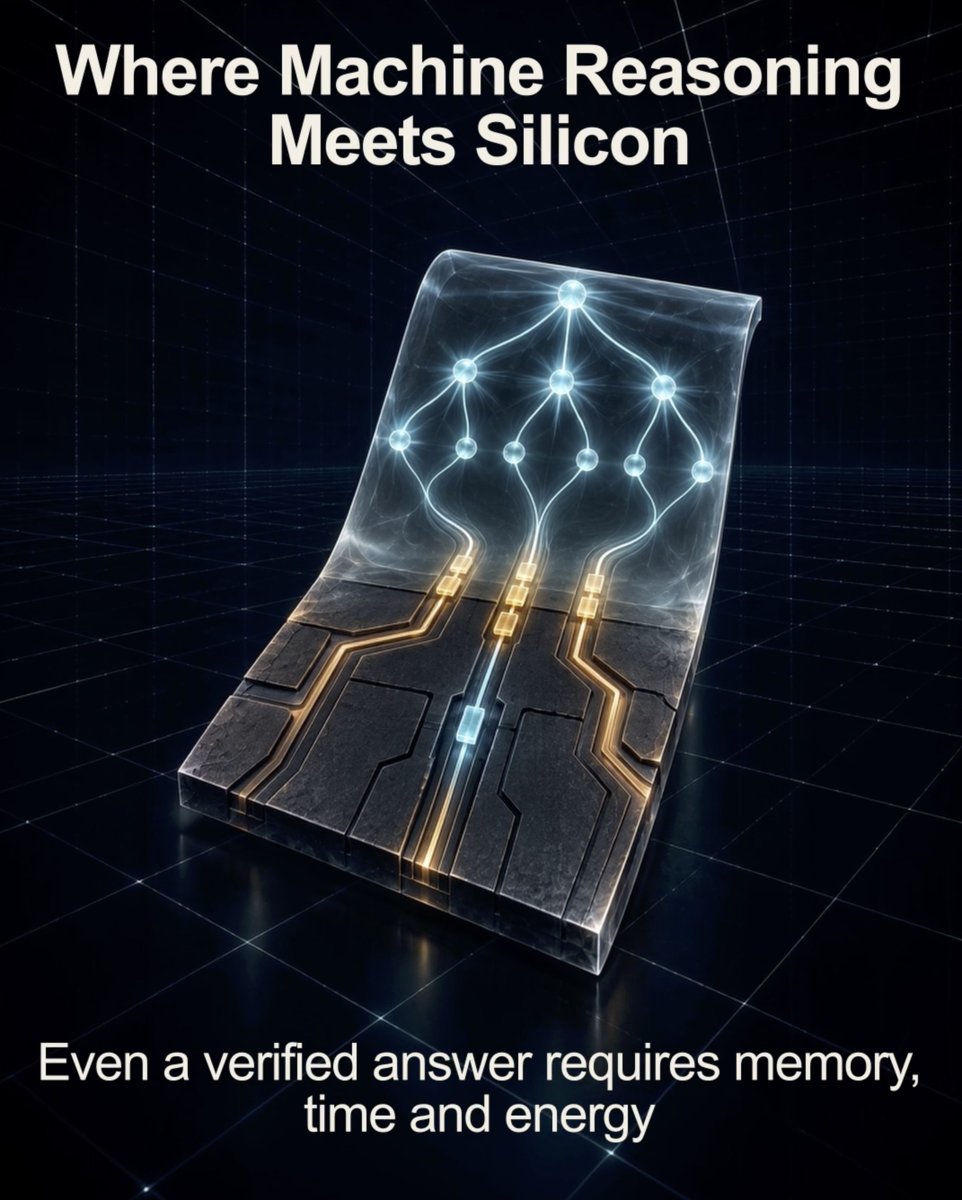 DaiceLabs's tweet photo. A correct AI answer can still arrive too late to matter. 

Reasoning takes memory, time and energy, so where data lives and how far it moves shape what a machine can do. 

Useful intelligence depends on designing logic and hardware together.

#ArtificialIntelligence #NeurosymbolicAI #AIHardware #ComputerScience #DaiceLabs