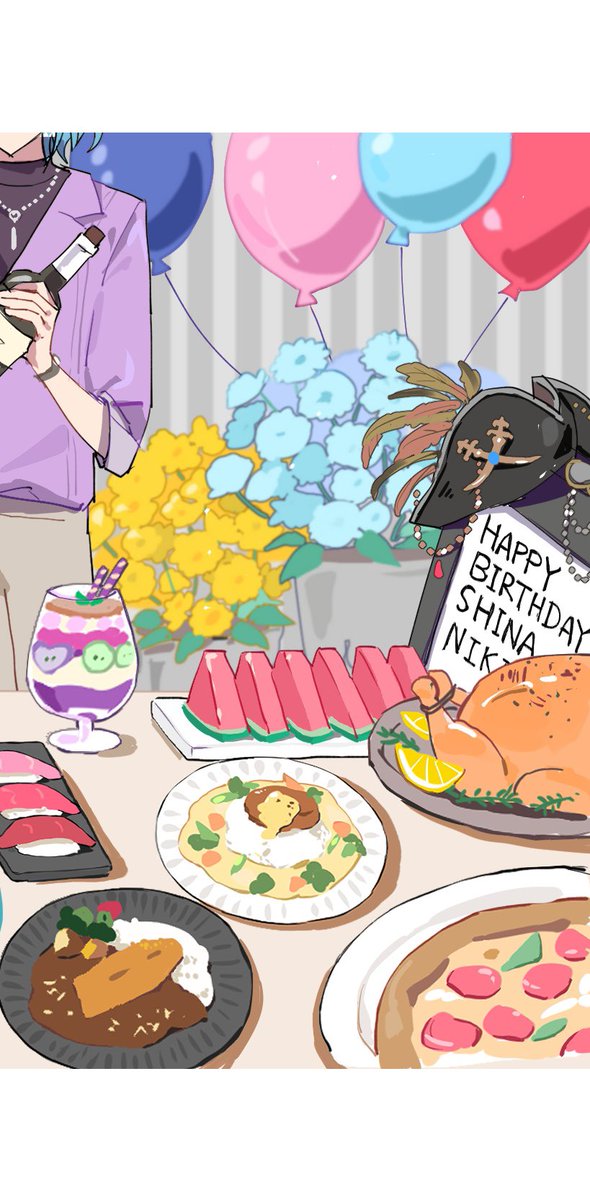 saezu_nmn's tweet photo. 遅刻してしまったが、ニキくん誕生日おめでとう🎂🎉🎊 https://t.co/URSH4RYeoQ